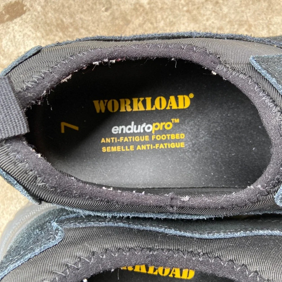 Workload men’s slip on work leather suede boot shoe Sz 7 - Picture 6 of 9